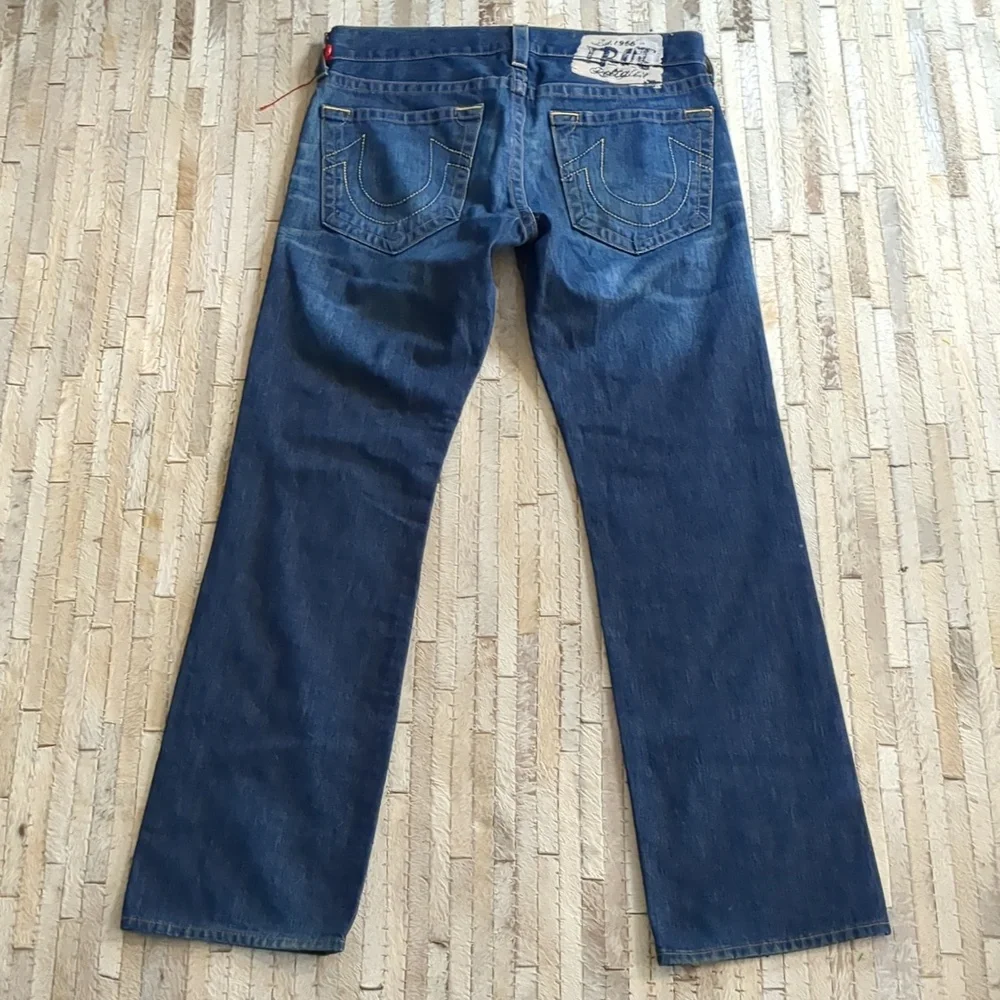 True‎ Religion Men's Dark Wash Y2K Bootcut Jeans Size 33